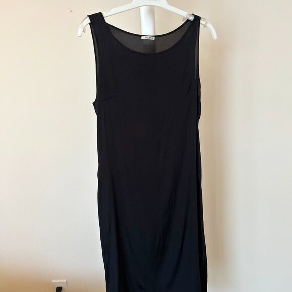 Vintage Miu Miu Black and Navy Cloud Wool Dress Size IT 42 - Picture 8 of 8